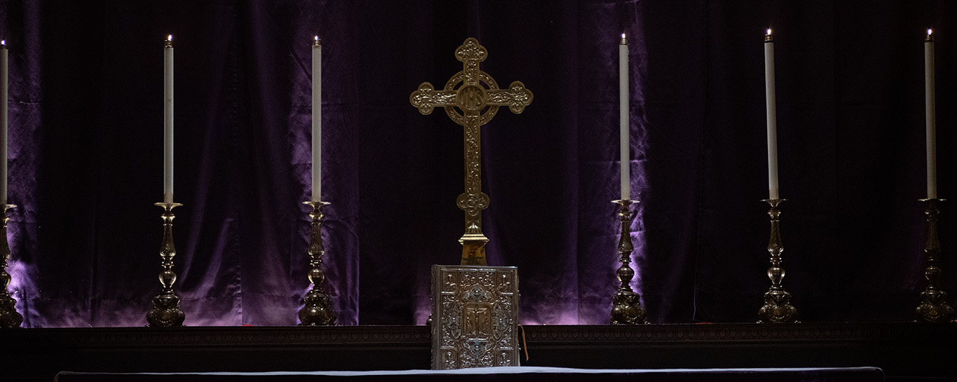 Altar on Ash Wednesday