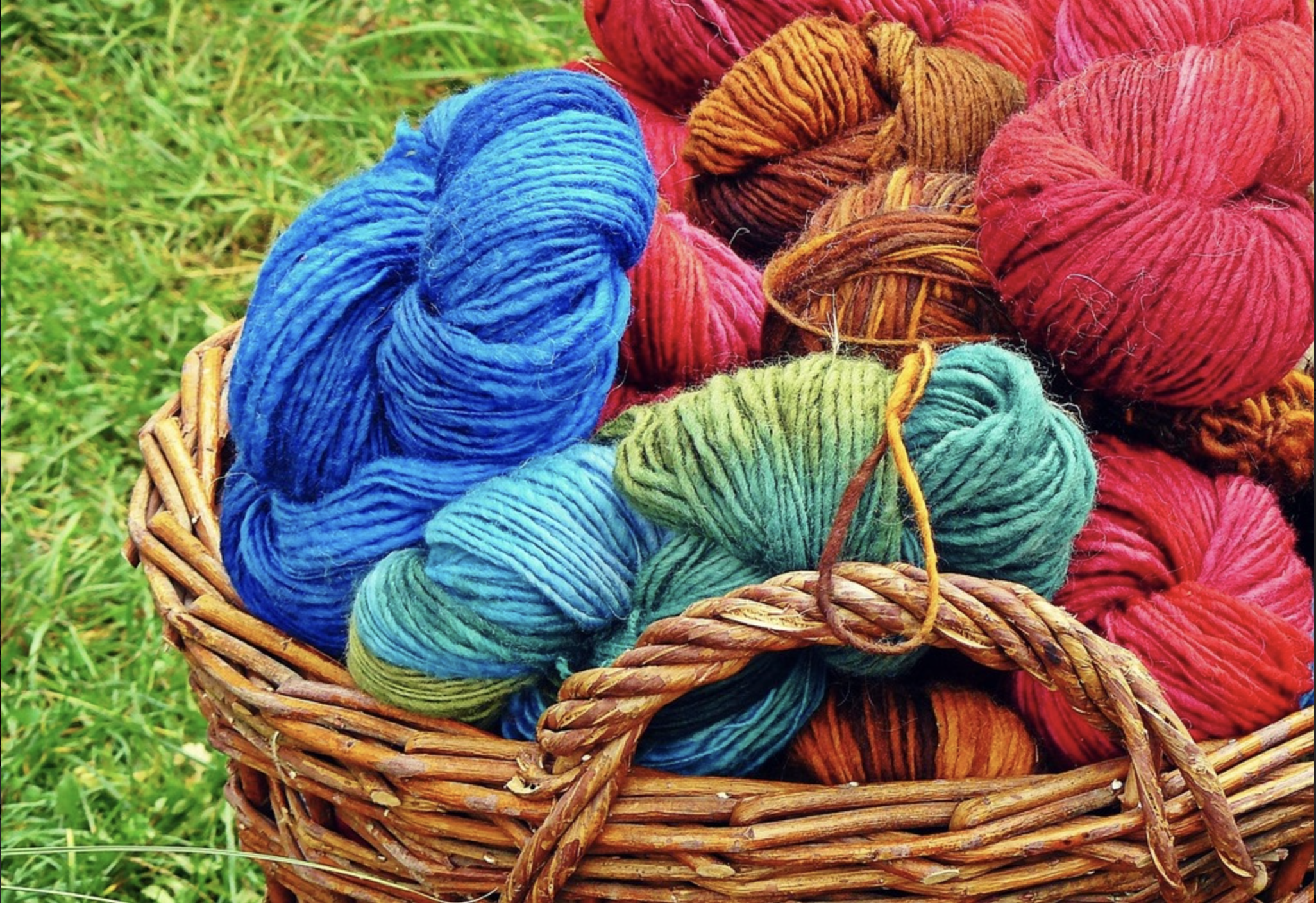 Photo of yarn in a basket