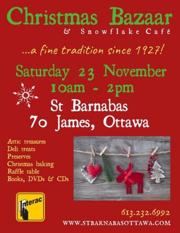 Poster for Christmas Bazaar (details in event description)